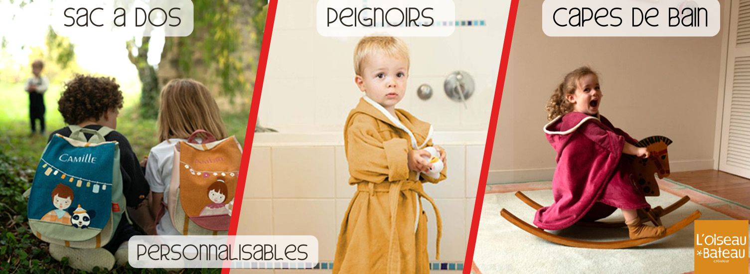 accessoires personnalisés oiseau bateau